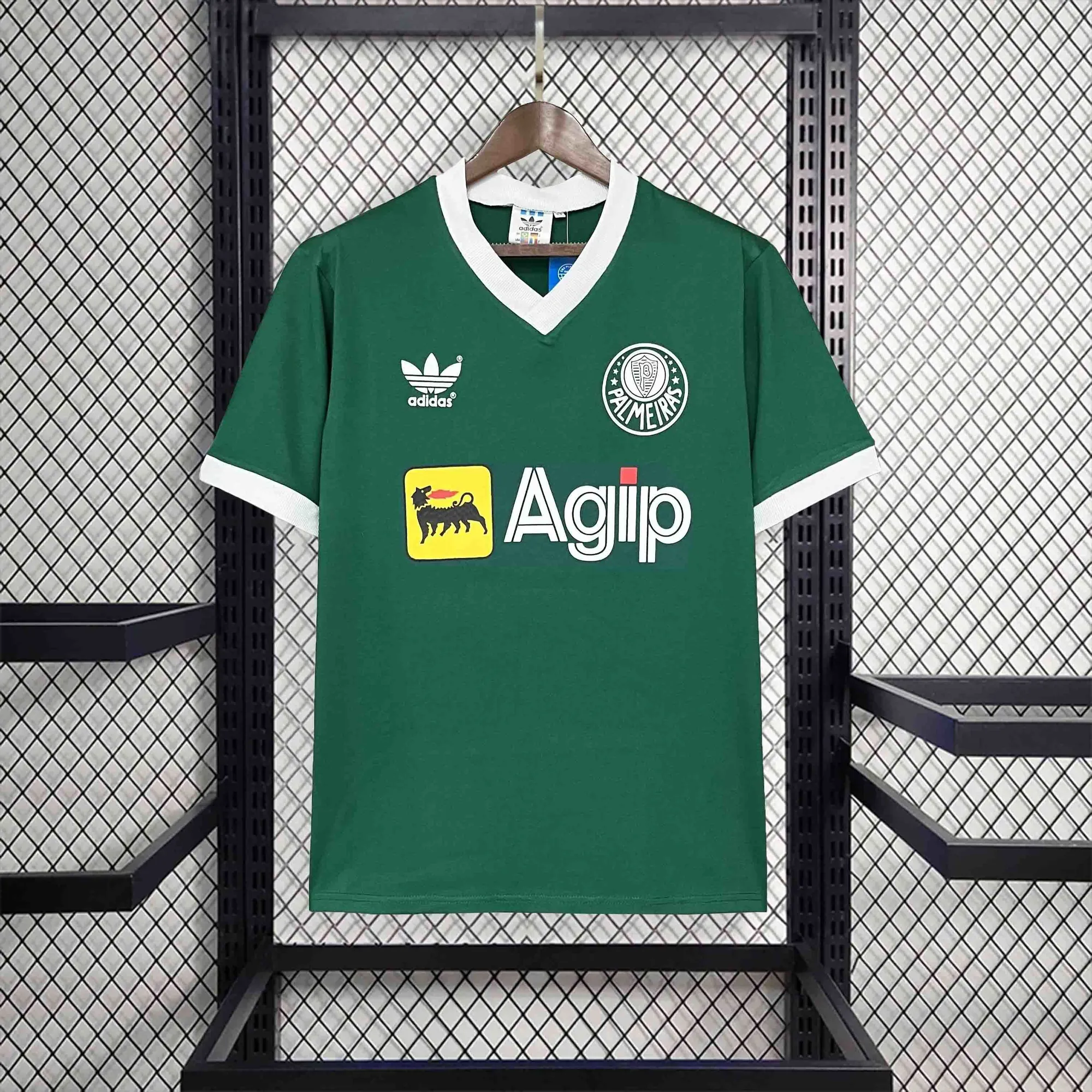 87-88 Palmeiras Home Retro Kit Vintage Shirt AAAAJersey Supplier Yupoo 4