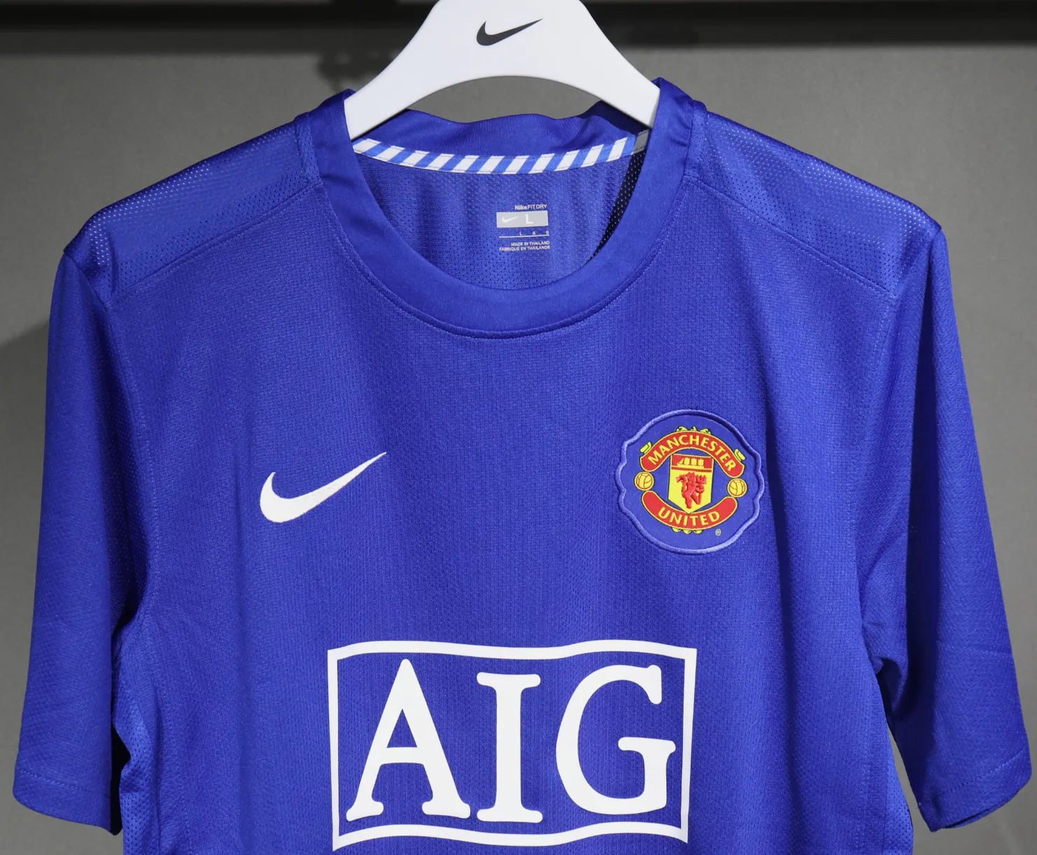 08-09 Manchester United Third Away Retro Kit Vintage Player Version Shirt AAAAJersey Dropship Y 7