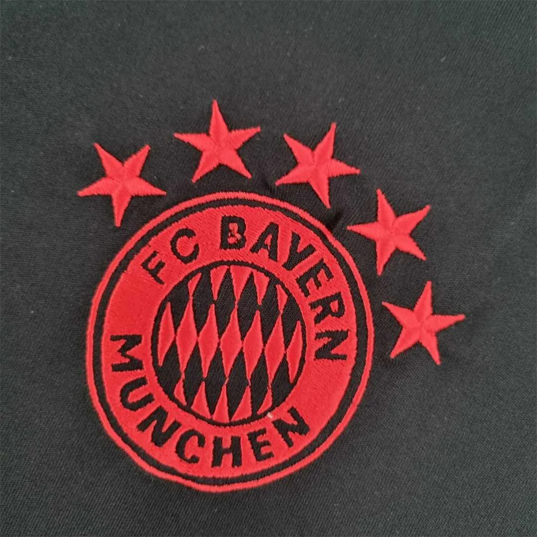22-23 Bayern training suit blackred edge 5