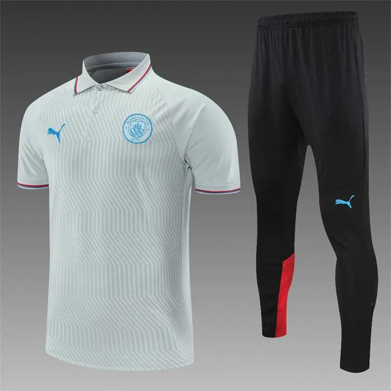Manchester City Polo grey stripes 21