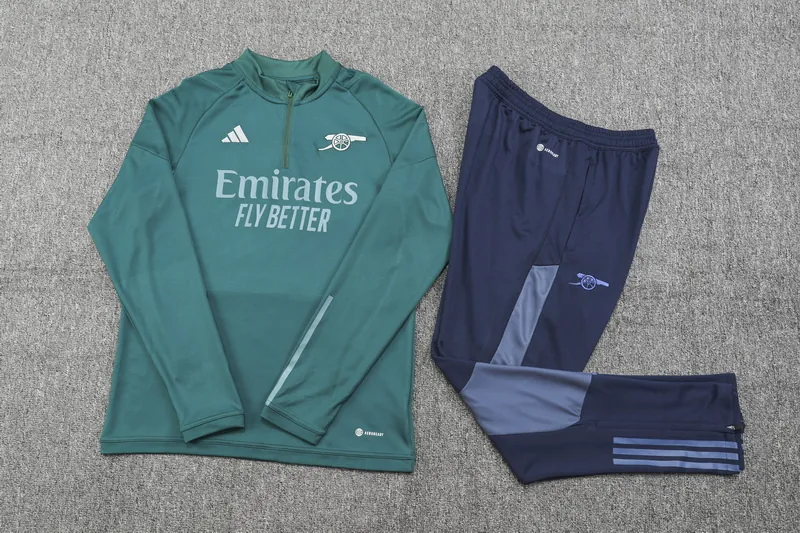 23-24 Arsenal Green Long Sleeve Training Suit Yupoo 1