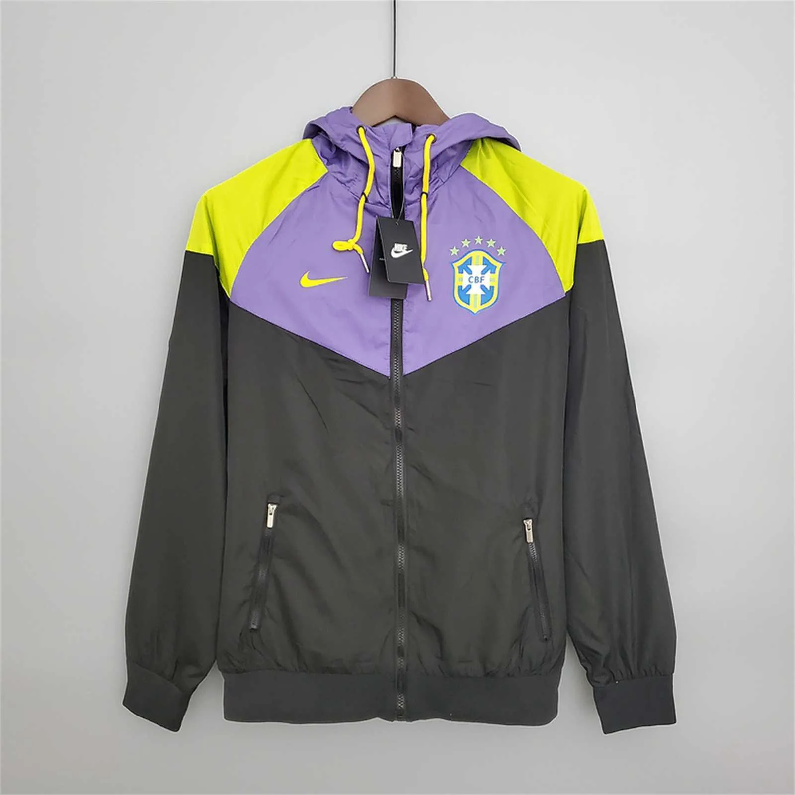 2021 Brazil purpleblack windbreaker 9