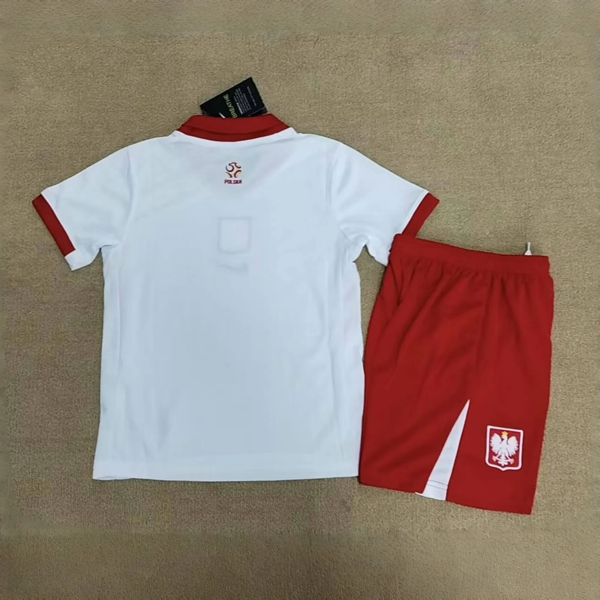 2024 Poland Home Kid Kits Children Sets Football AAAAJersey Yupoo 1