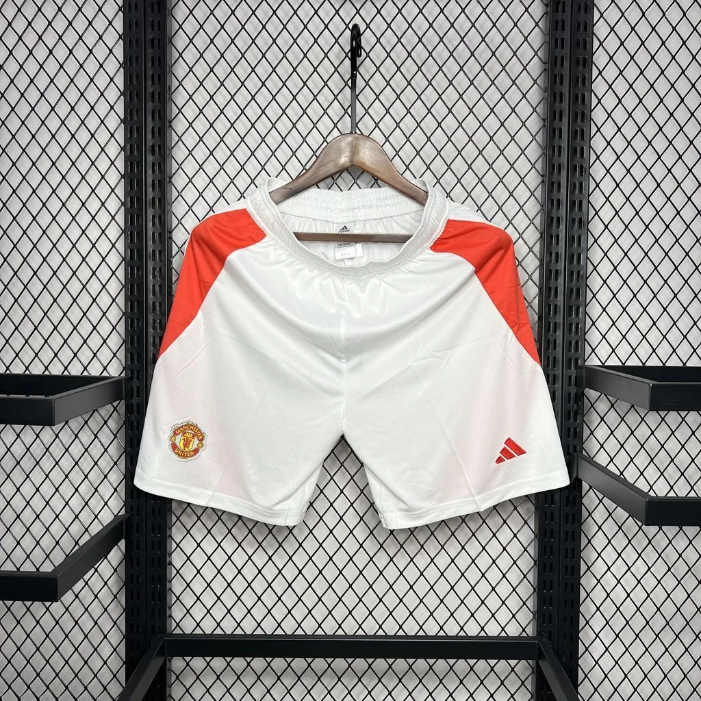 24-25 Manchester United Home Shorts Football Trousers Soccer AAAAJersey Yupoo 4