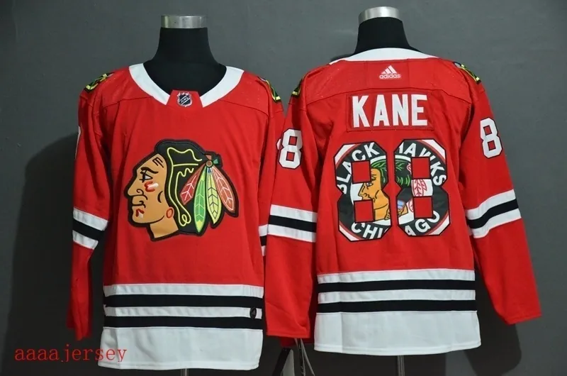 Chicago Blackhawks printed version ice hockey jersey M-3XL 芝加哥黑鹰队印花版冰球服 3