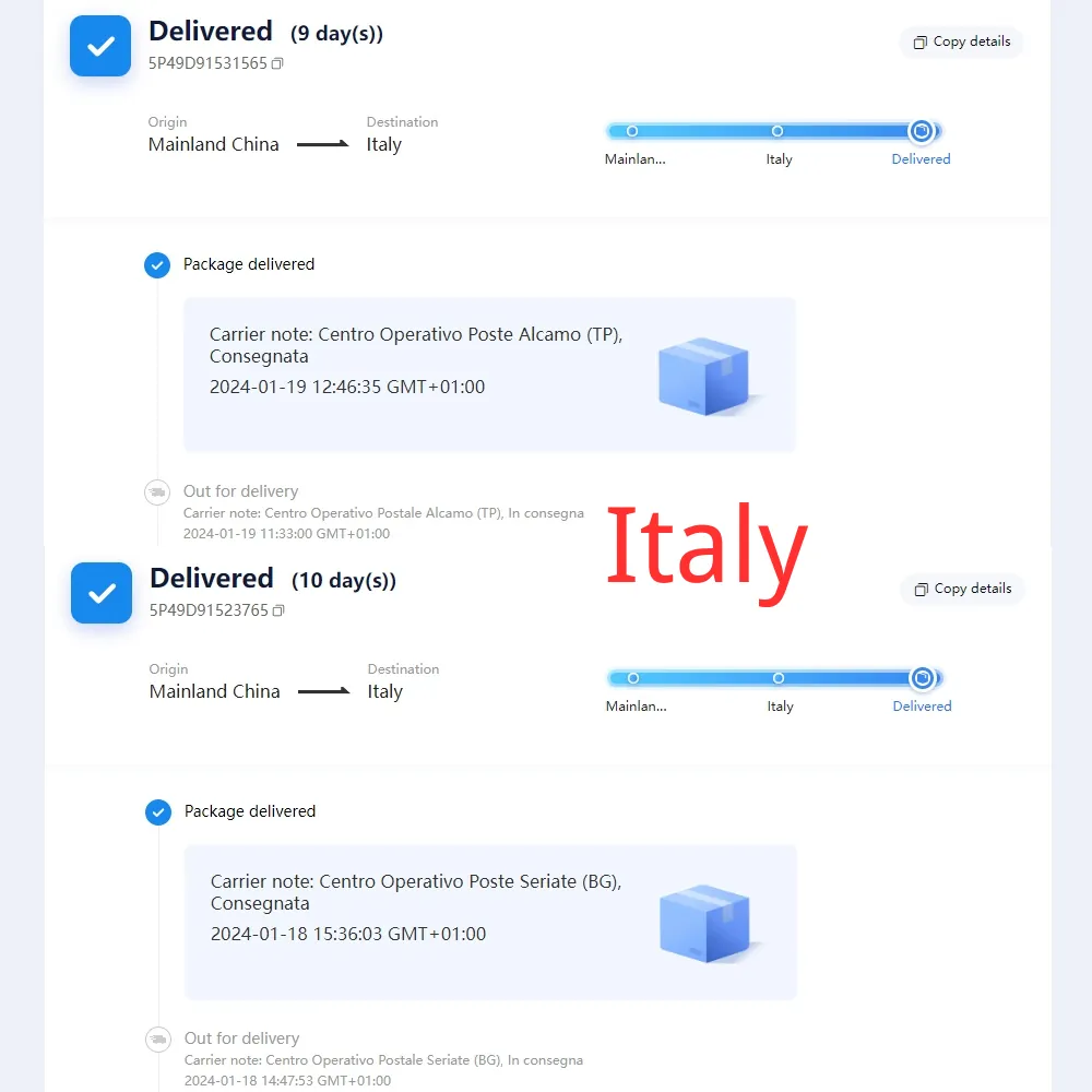 About Shipping Issues 7