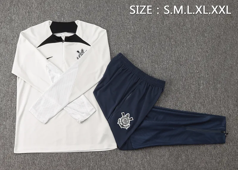 24-25 Corinthians Long Sleeve Training Suit Football Shirts 1