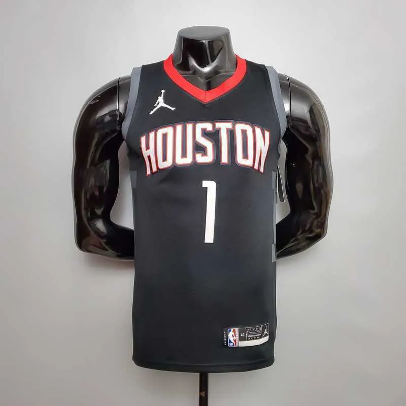 New Rockets Jordan McGrady#1 Theme Limited City Edition Black 9