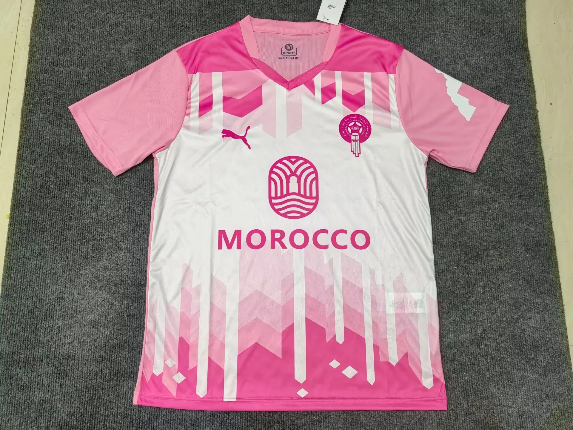 2025 Morocco Special Edition Kit été Pink T-Shirt Football Uniform AAAAJersey Supply Yupoo 3