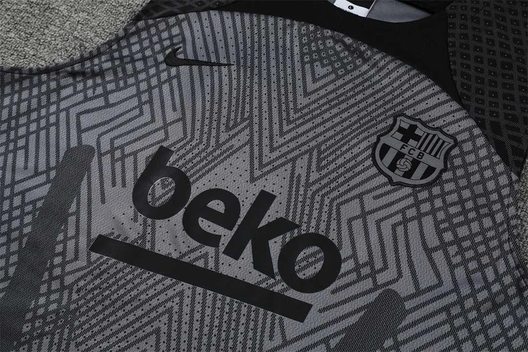 22-23 Barcelona vest training suit kit grey 1