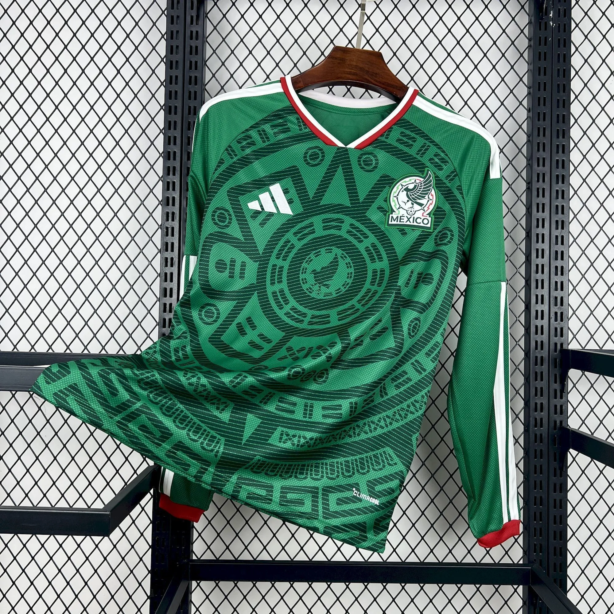 2026 World Cup Mexico Home Kit Football Long Sleeve T-Shirt AAAAJersey Dropship Yupoo 8