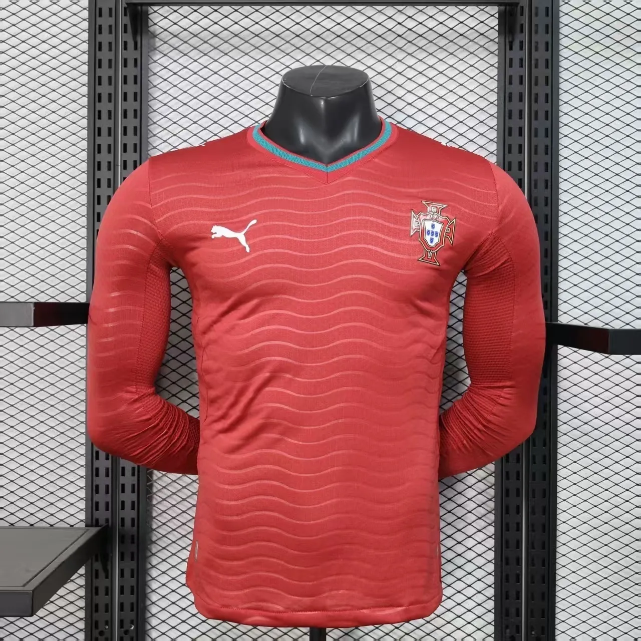 2026 World Cup Portugal Home Kit Player Version Soccer Long Sleeve Shirt AAAAJersey Supply Yupo 8