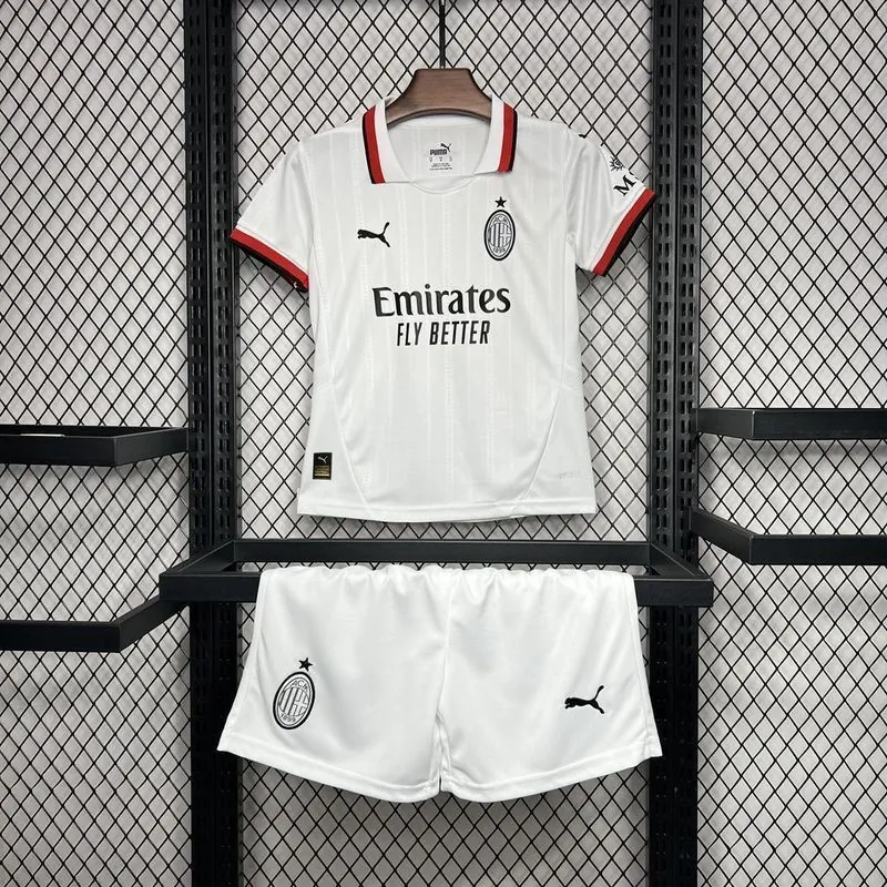 24-25 AC Milan Away Kid Kits Youth Apparels Football AAAAJersey Yupoo 7