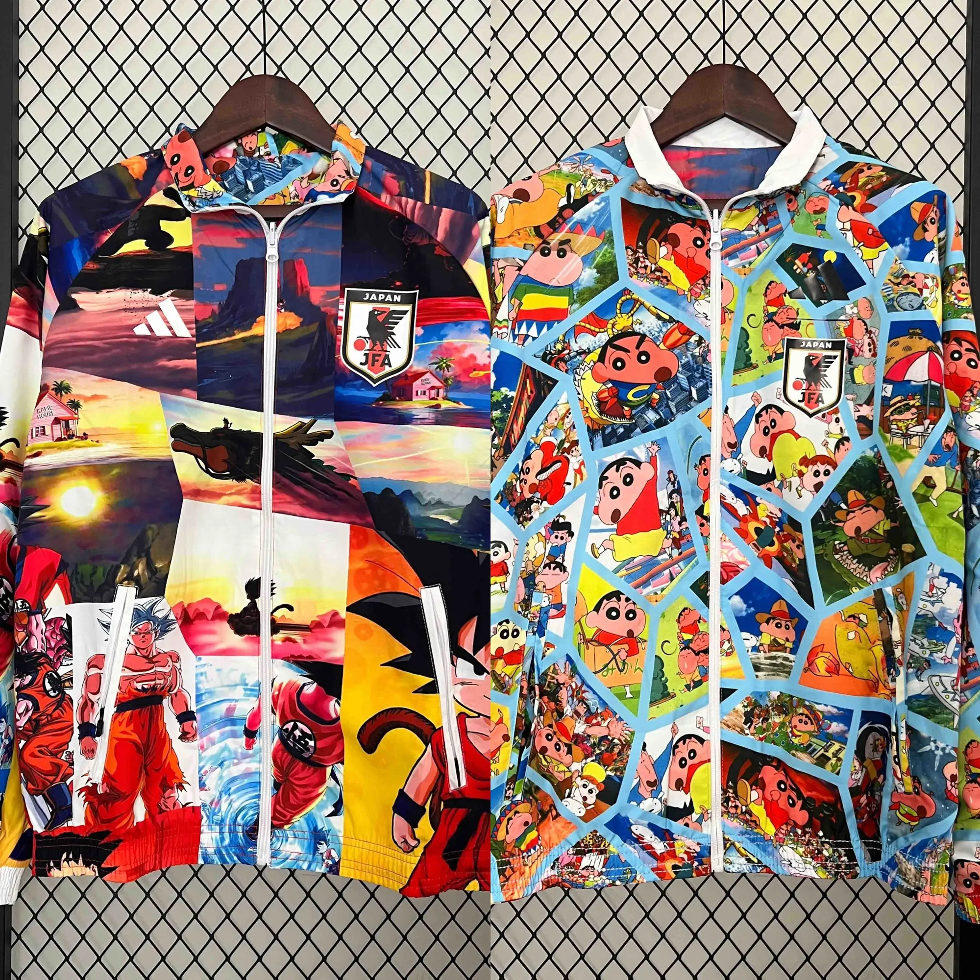 2024 Japan Trench Coat Reversible Windbreaker Double-Sides Jacket Soccer AAAAJersey Yupoo 5