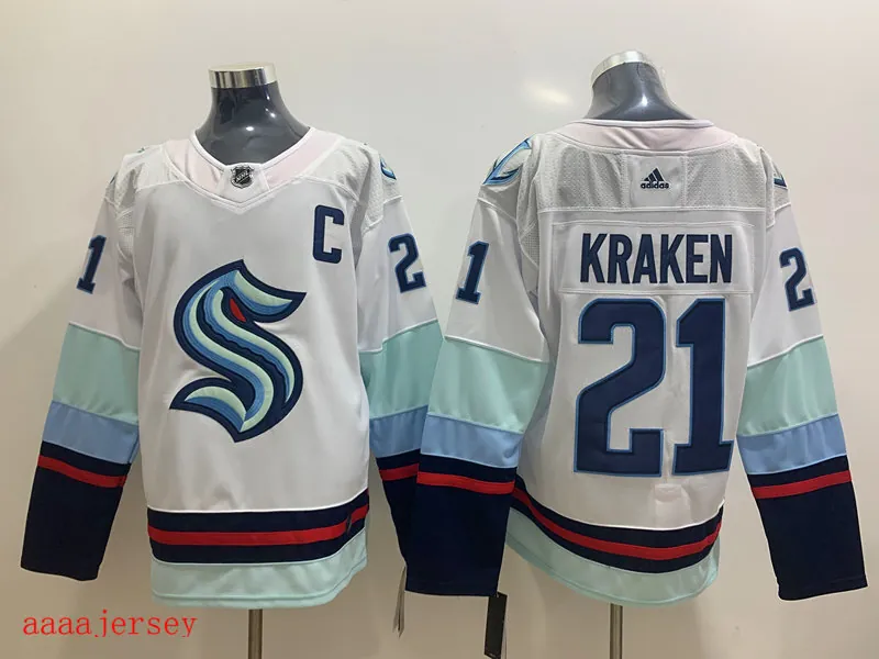 Seattle Kraken ice hockey jersey M-3XL 西雅图海妖队冰球服 1