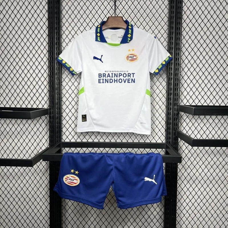 24-25 PSV Third Kid Kits Youth Apparels Football AAAAJersey Yupoo 7