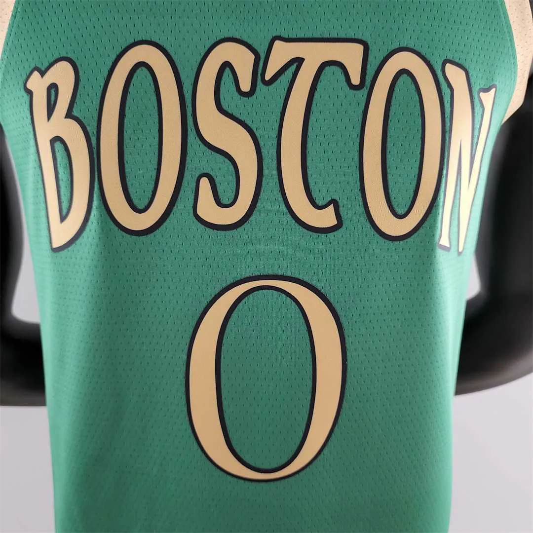 2020 Tatum #0 Boston Celtics City Edition Green NBA Jersey 3