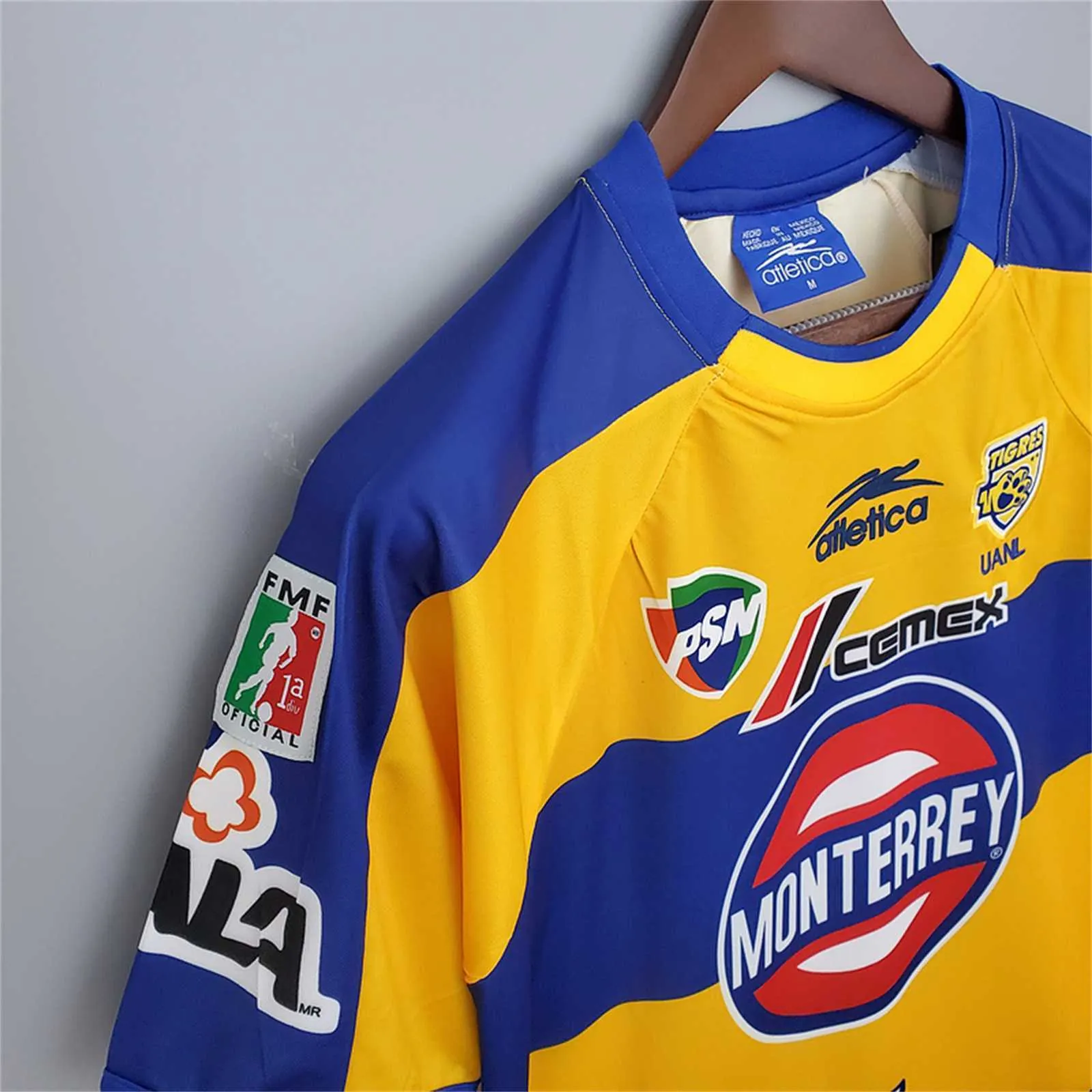 01-02 Tigres UANL Home Retro Kit Soccer Jerseys Yupoo 7