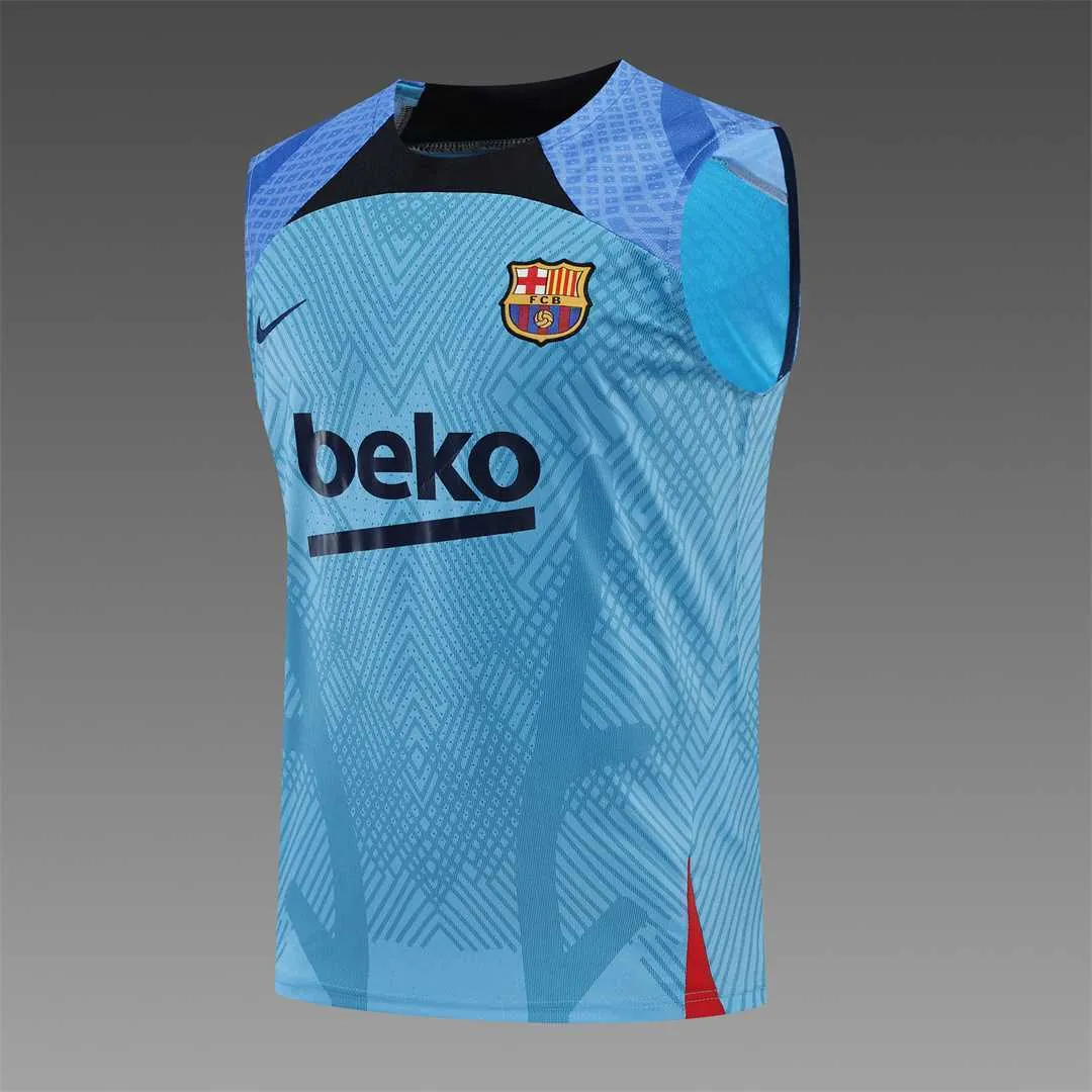 22-23 Barcelona vest training suit kit blue 23
