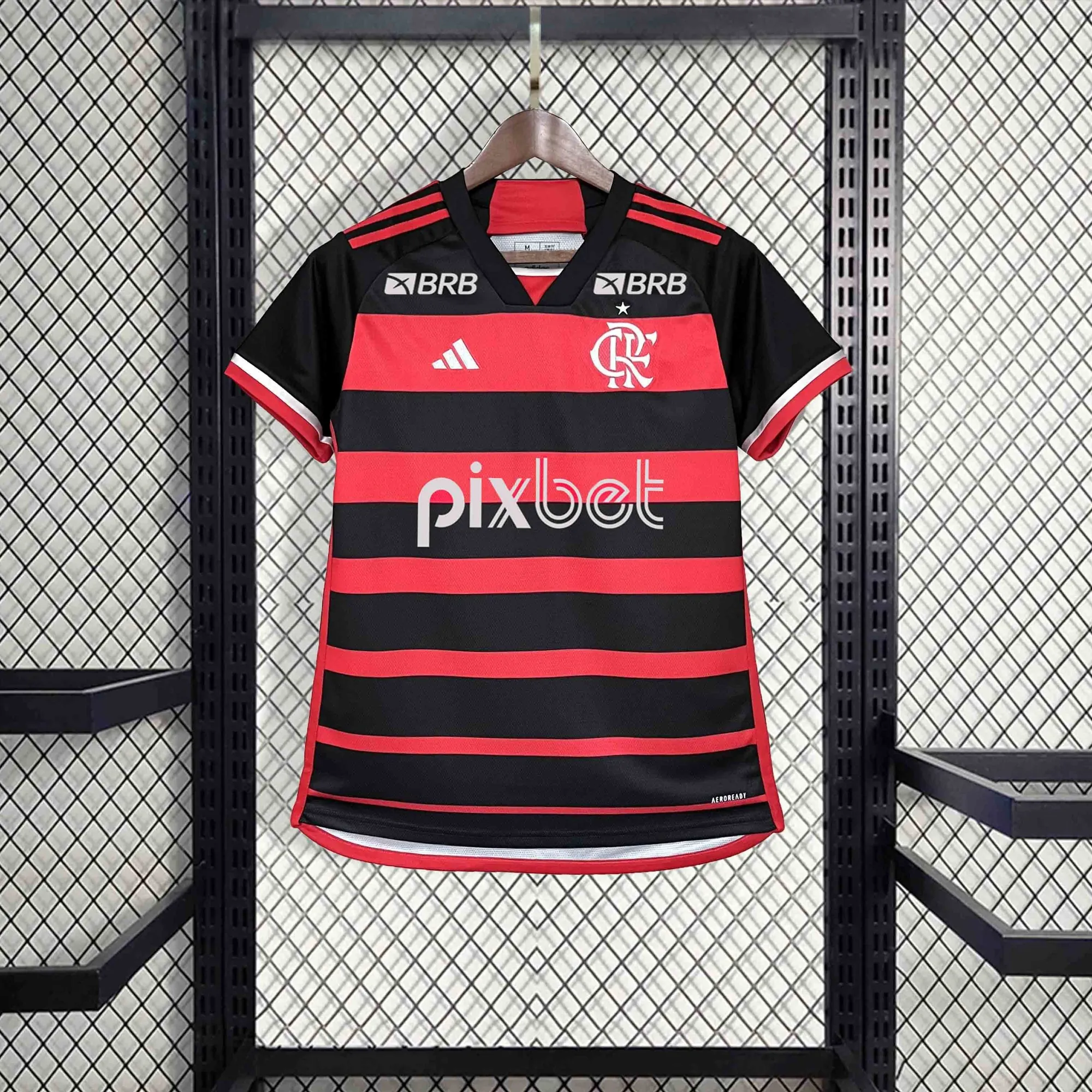 24-25 Flamengo Home Kit Woman Shirt With All Sponsor Best Jerseys Yupoo 7