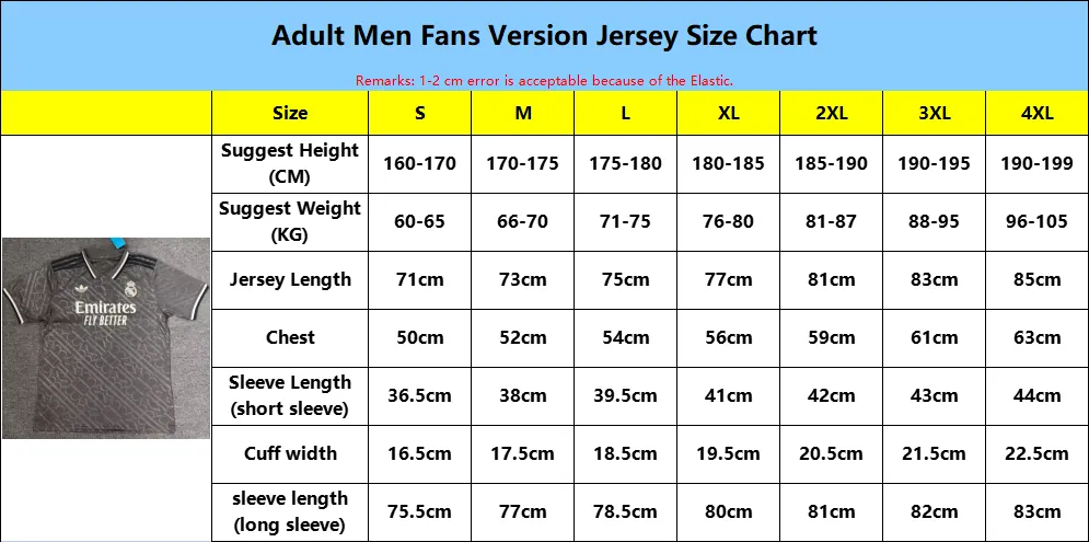 All Products Size Chart 14