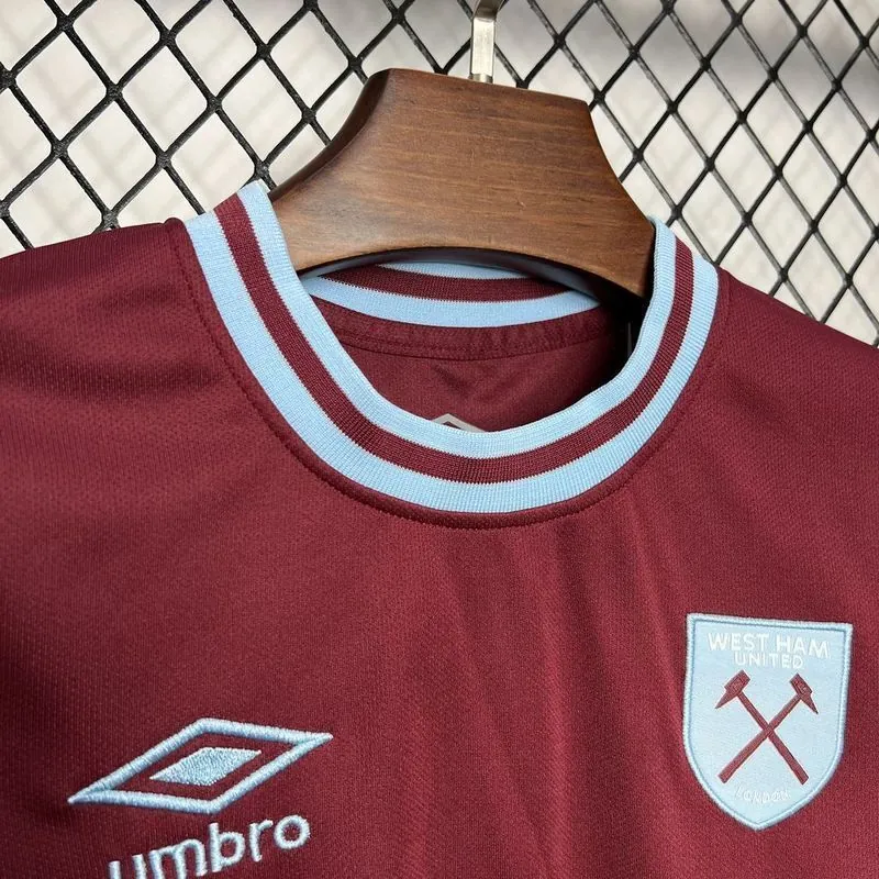 24-25 West Ham Home Kid Kits Youth Apparels Sport AAAAJersey Yupoo 7