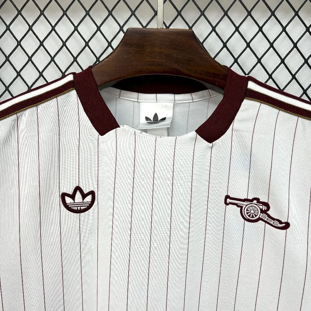 25-26 Arsenal Casual Retro Style Football White Shirt AAAAJersey Yupoo 2
