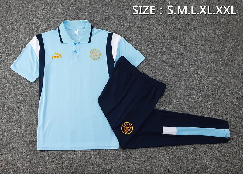 23-24 Manchester City Blue Polo Suits Jerseys World Yupoo 1