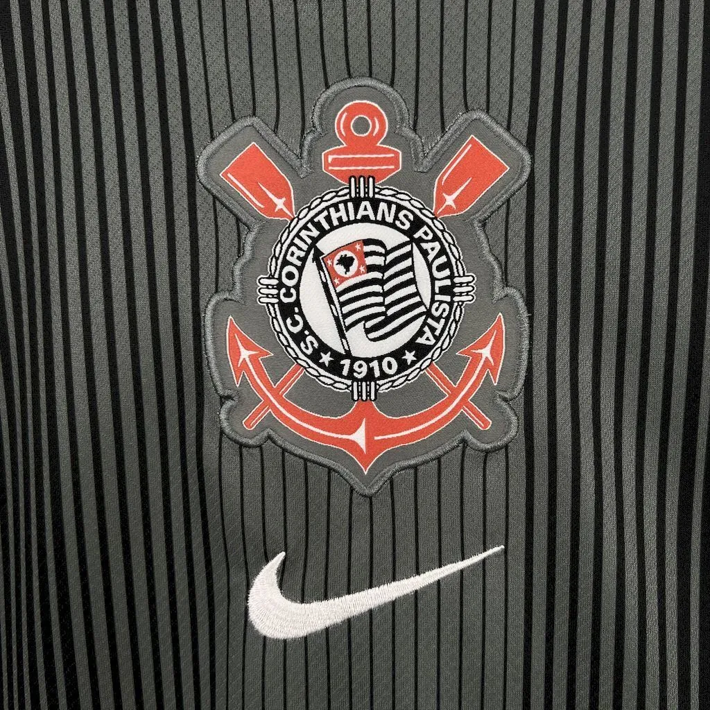 25-26 Corinthians Goalkeeper Black Shirt Soccer Apparels AAAAJersey Supply Yupoo 2