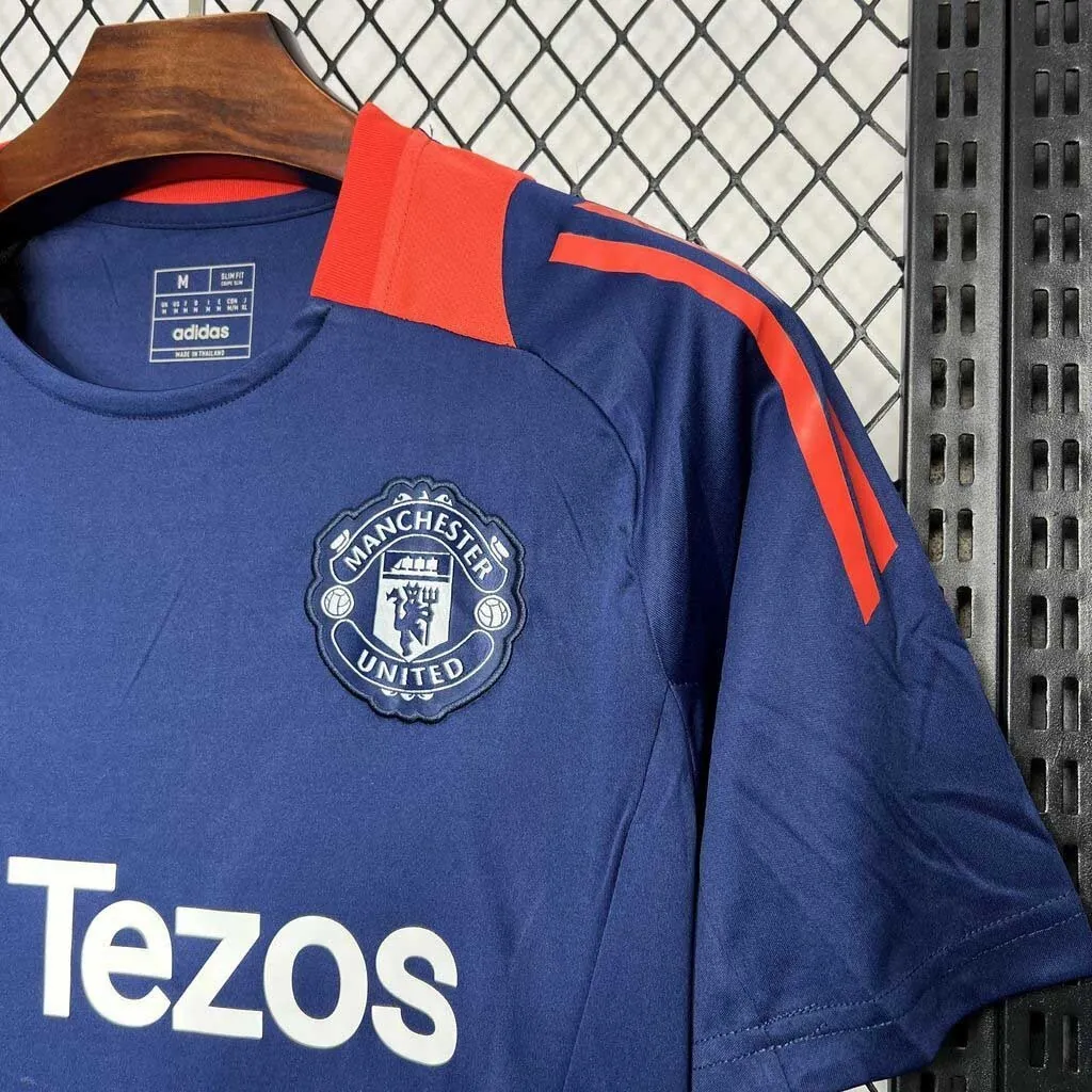 24-25 Manchester United Navy Training Kit Sport AAAAJersey Yupoo 3