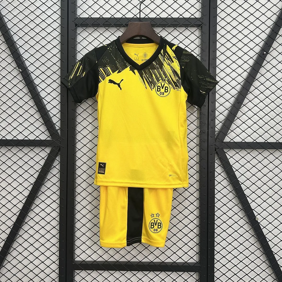 25-26 Dortmund Home Kid Kits Yourth Apparels AAAAJersey Supply Yupoo 9