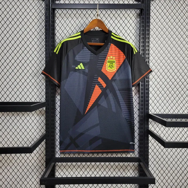 2024 Argentina Goalkeeper Black Kit Soccer Jerseys Yupoo 8