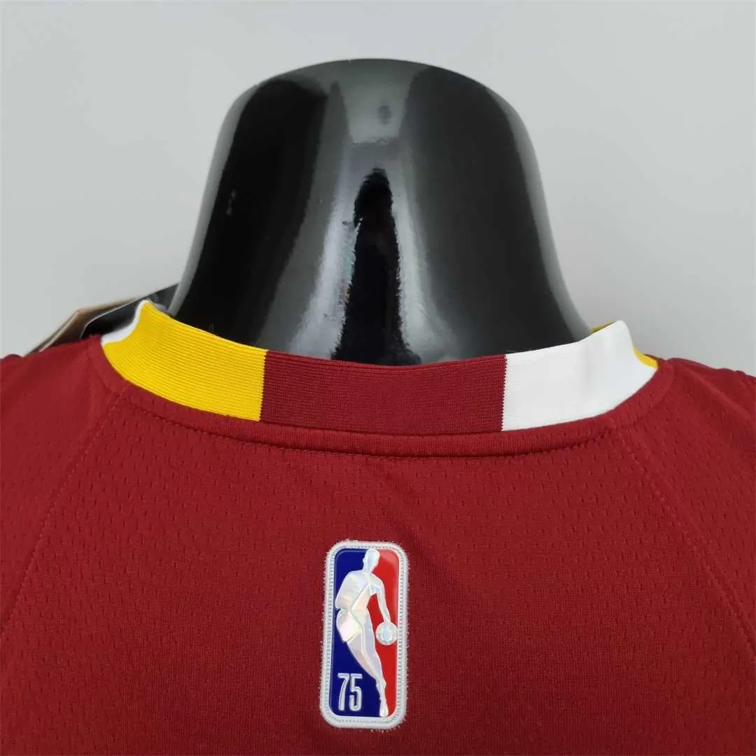 2022 Cleveland Cavaliers Irving#2 Urban Edition Red NBA Jersey 4