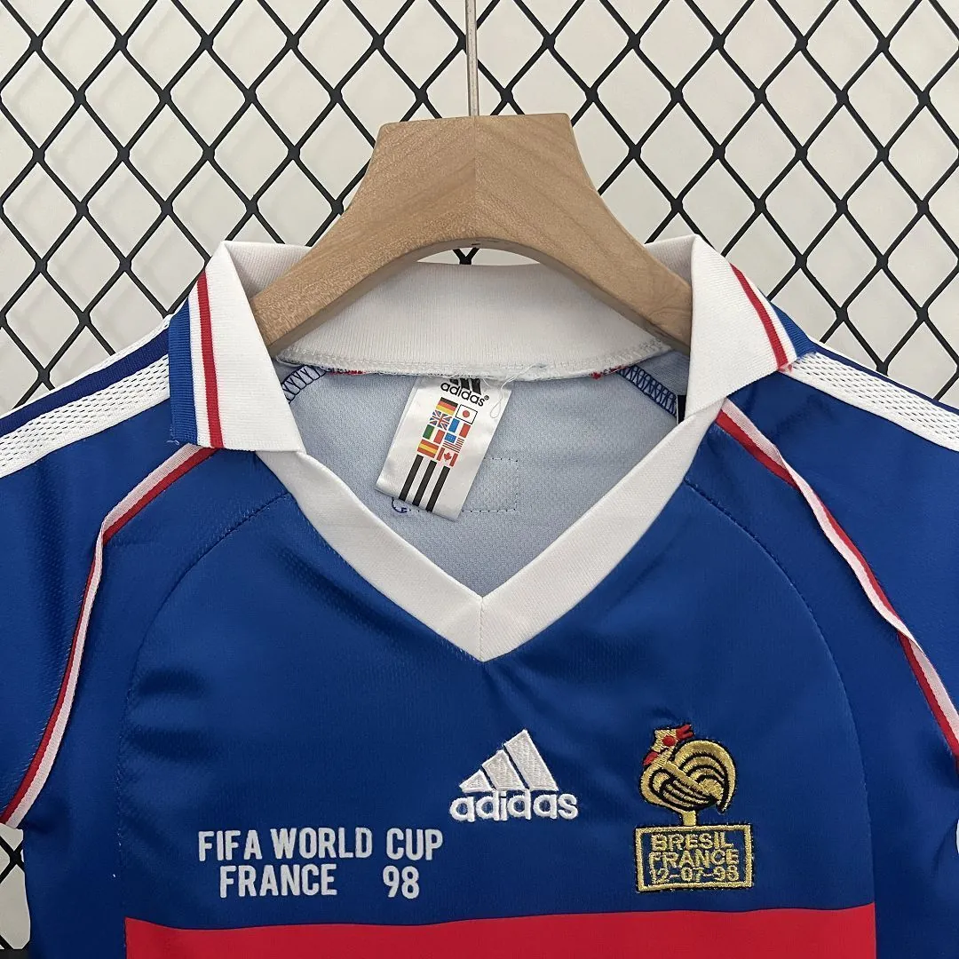 1998 France Home Kids Retro Kits World Cup Shirt Soccer Jerseys Yupoo 10