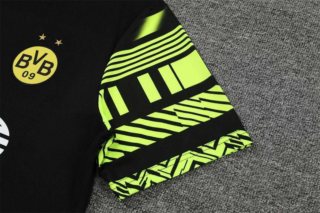 22-23 Dortmund Training Suit Short Sleeve Kit Black 17
