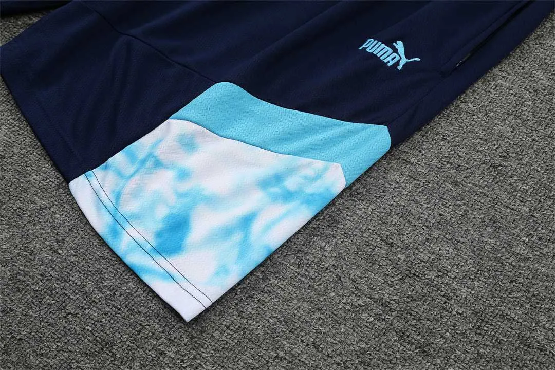 22-23 Marseille vest training suit kit dark blue white 13