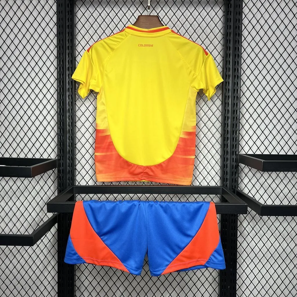 2024 Colombia Home Kid Kits Children Sets Football Replicas Yupoo 1