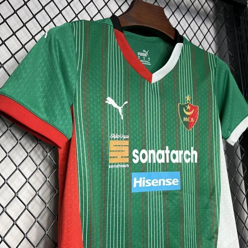 24-25 MC Algiers Home Kid Kits Youth Apparels Football AAAAJersey Yupoo 5