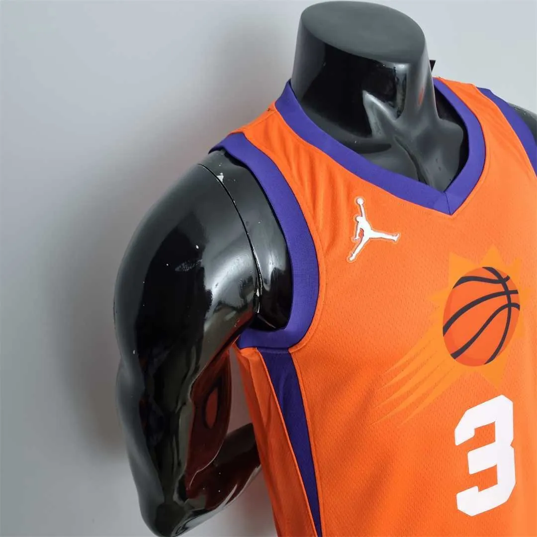 75th Anniversary PAUL#3 Phoenix Suns Jordan Theme Orange NBA Jersey 4