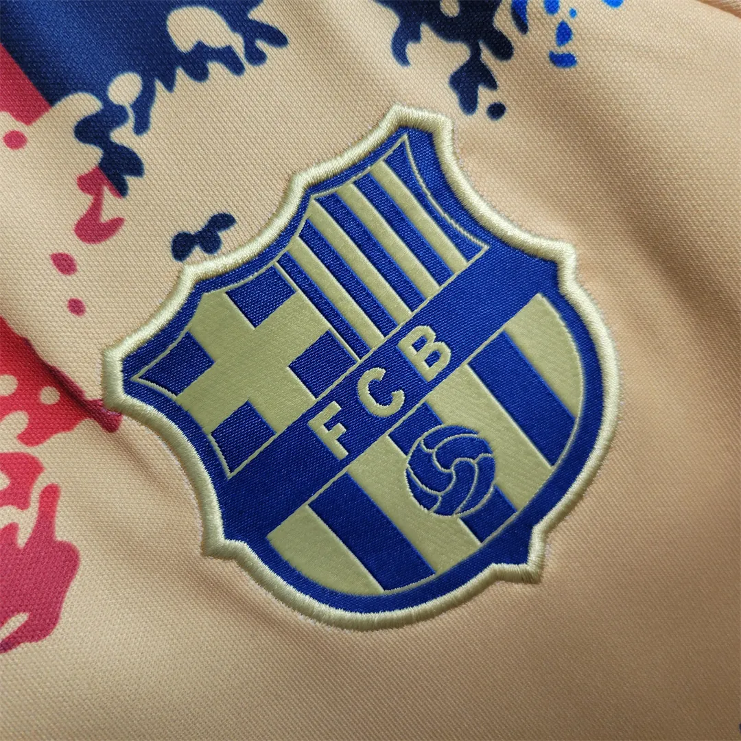 23-24 Barcelona Yellow Training Suit 1