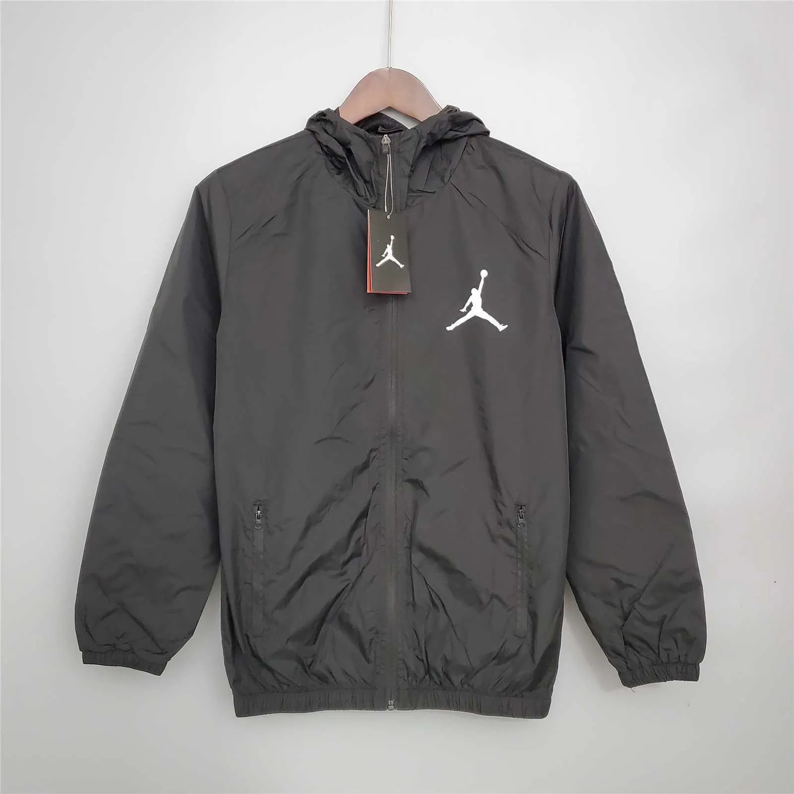 20-21 PSG Black Windbreaker 6