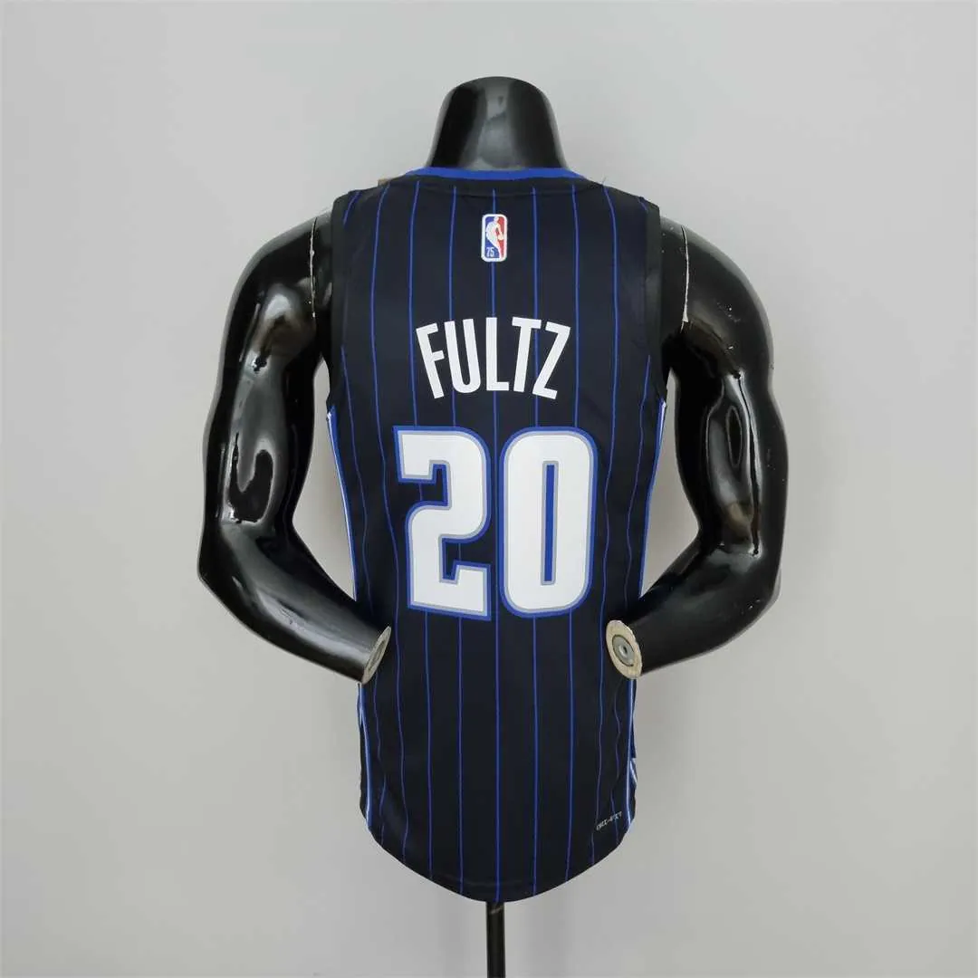 75th Anniversary Fultz#20 Orlando Magic Black NBA Jersey 7