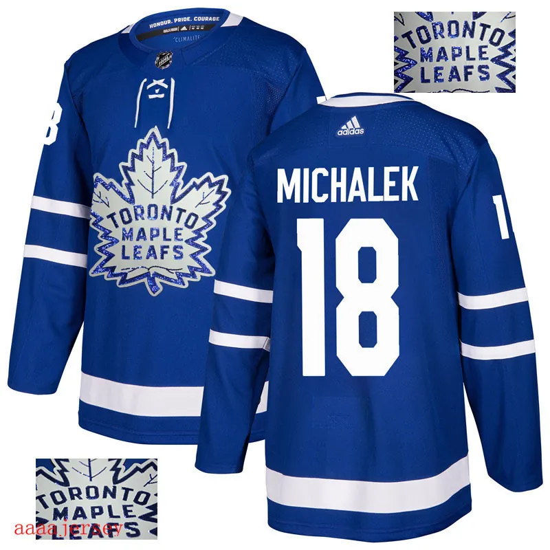 2018 Toronto Maple Leafs ice hockey jersey M-3XL 多伦多枫叶队时尚亮片款冰球服 5