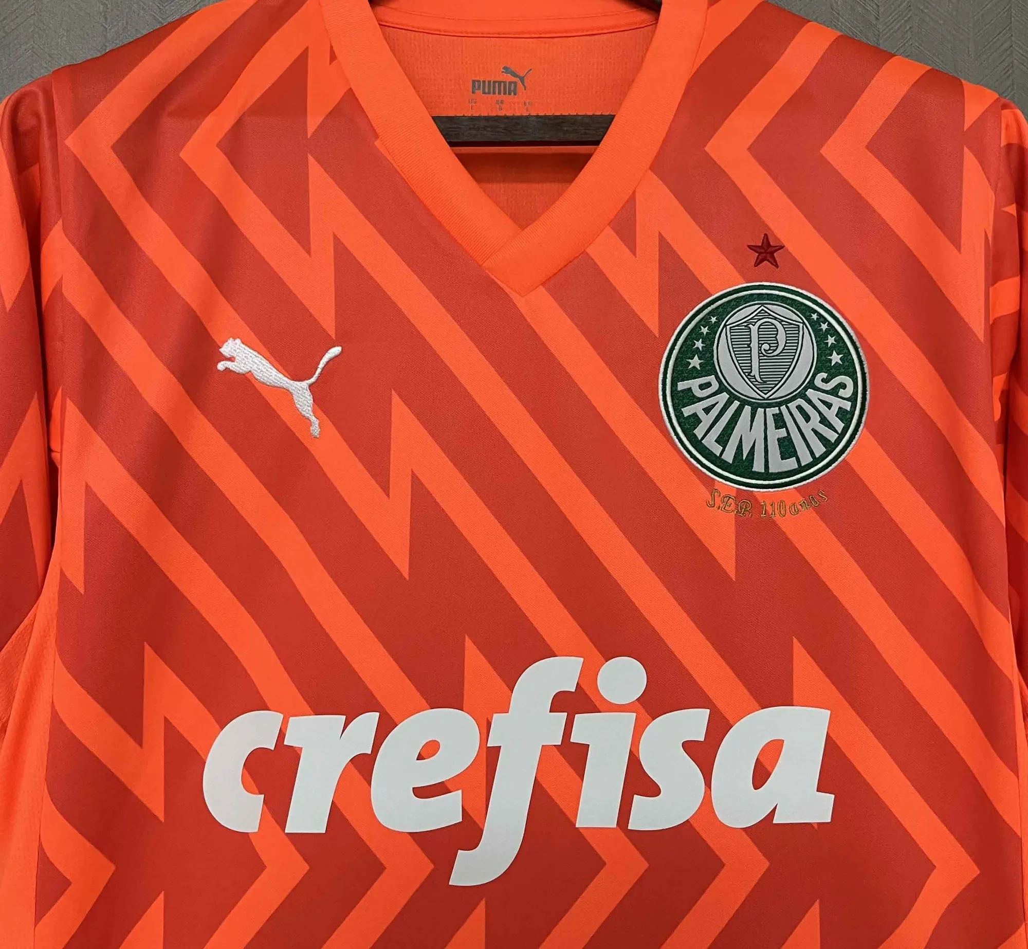 24-25 Palmeiras Goalkeeper Orange Kit Football AAAAJersey Supplier 6