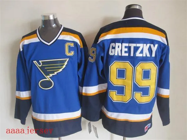 St. Louis Blues retro ice hockey jersey M-3XL 圣路易蓝调队复古冰球服 4