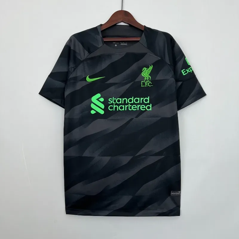 23-24 Liverpool Goalkeeper Soccer Jersey Black 8