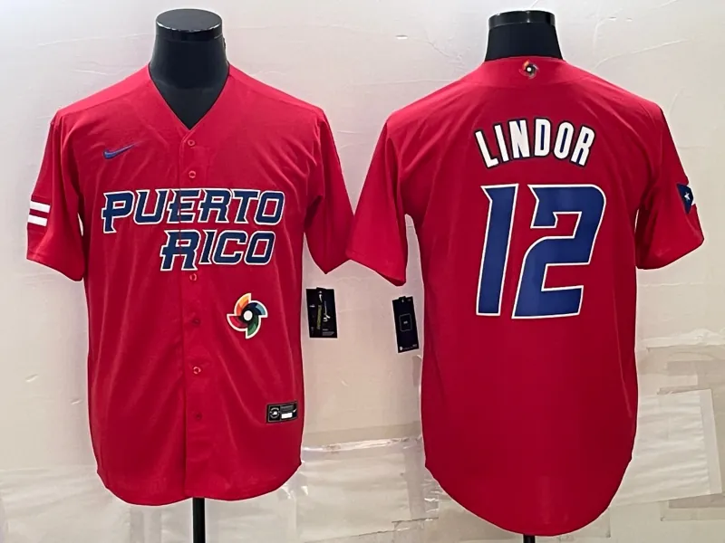 Puerto Rico 2023 World Cup Baseball Jerseys 29