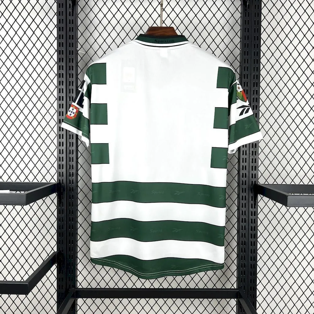 00-01 Sporting Lisbon Home Retro Kit Vintage T-Shirt Soccer AAAAJersey Yupoo 1
