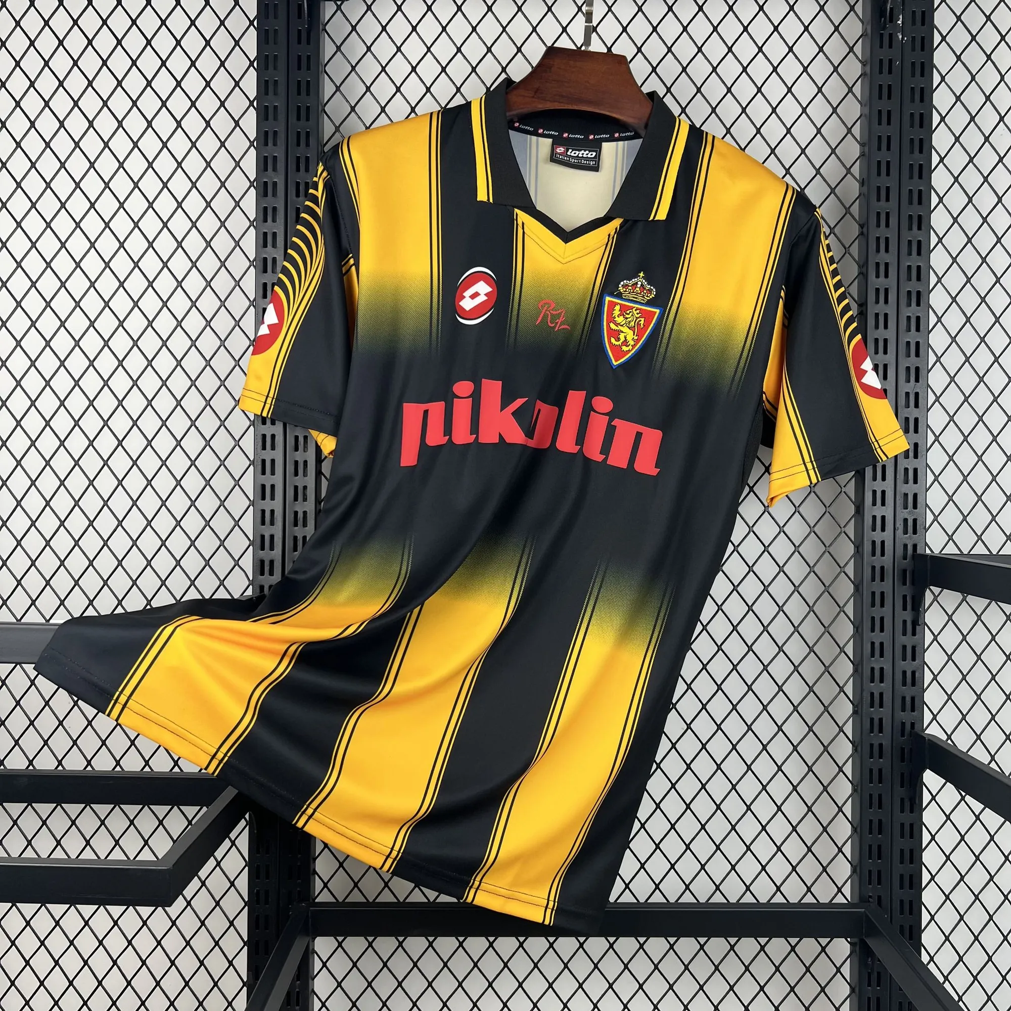 03-04 Retro Zaragoza Mens Away Retro Kit Vintage Soccer T-Shirt AAAAJersey Supply Yupoo 7 5