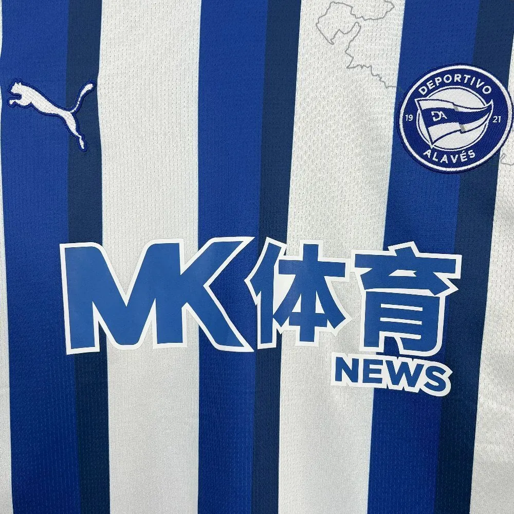 25-26 Alaves Home Shirt Football Apparels Sino AAAAJersey Supply Yupoo 2